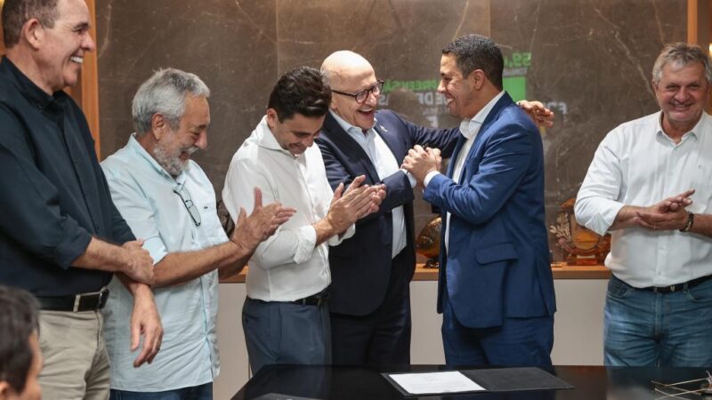 MAIS DE R$ 30 MILHÕES – Otaviano Pivetta firma convênios para Noroeste de MT: “Maior investimento da história de Novo Horizonte do Norte”, afirma prefeito