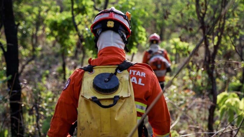 Bombeiros controlam quatro focos e intensificam combate a incêndios em MT